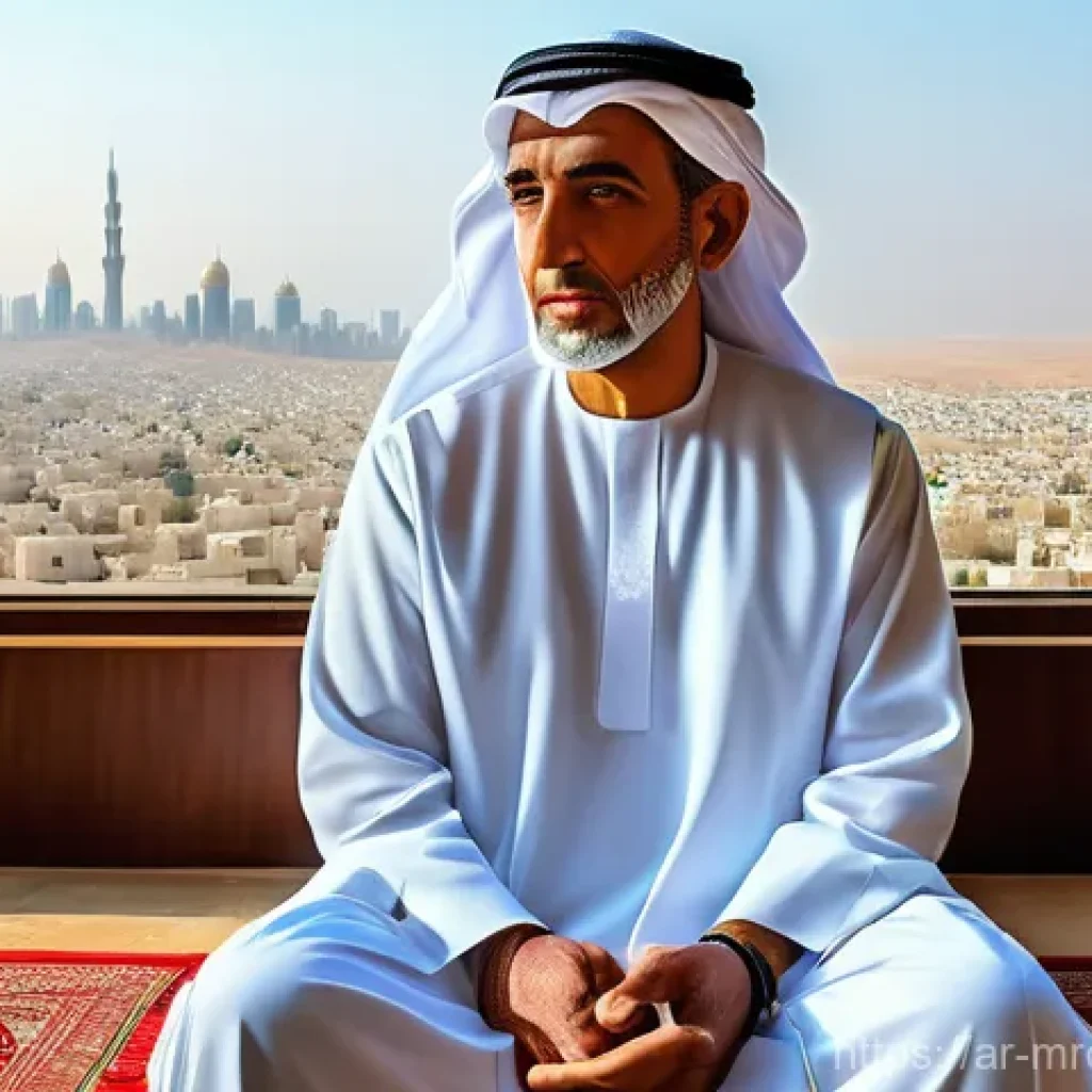 부동산 사이클 분석을 통한 정책 제언 - **Prompt:** A wise, experienced elderly Arab man, dressed in traditional modest attire (thobe and gh...