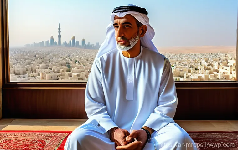 부동산 사이클 분석을 통한 정책 제언 - **Prompt:** A wise, experienced elderly Arab man, dressed in traditional modest attire (thobe and gh...